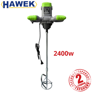 Строителен миксер – бъркалка за бетон HAWEK 2400W