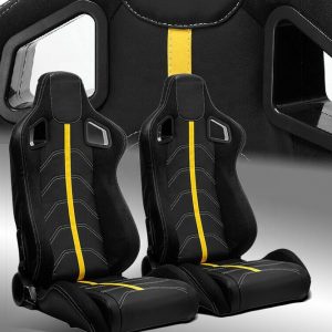 Спортни седалки тип рекаро – жълти