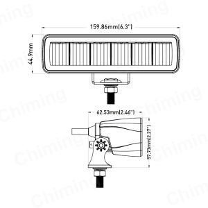 LED Халоген / Работна лампа с рефлектор 12-24V 6.3” – T239
