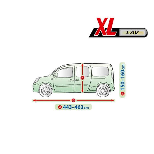 Покривало Kegel серия Mobile размер XL сиво за VAN