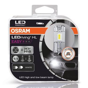 Комплект 2 броя LED крушки Osram Easy H7/H18 12V, 16W, 6500K, 1400lm