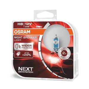 Osram халогенни крушки H8 Night Breaker Laser +150% 12V, 35W, PGJ19-1, 800lm