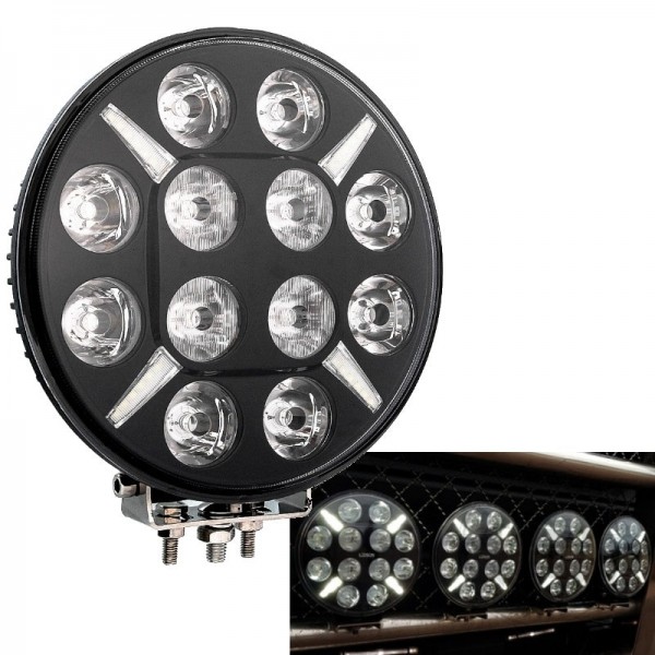 LED Халоген 9 инча Ø 218 мм / Работна лампа с дневна светлина 12 / 24V – NA550