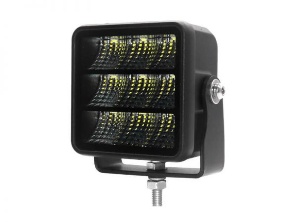 LED Халоген M-tech Black Series Work Light с 9 диода 10-32V DC, 45W, 5700K, 3780lm, 85x62x96mm