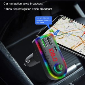 FM трансмитер – Bluetooth RGB