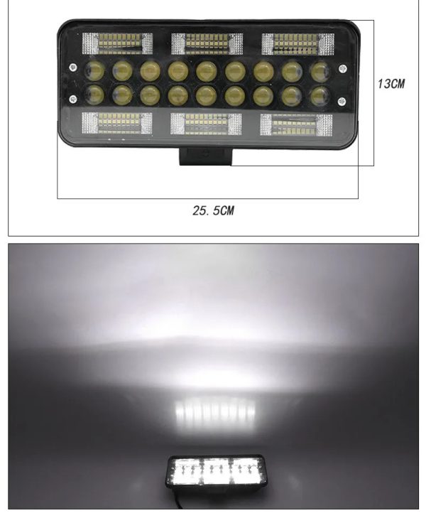 Диоден халоген с къси и дълги светлини – 12 / 24V – 199W