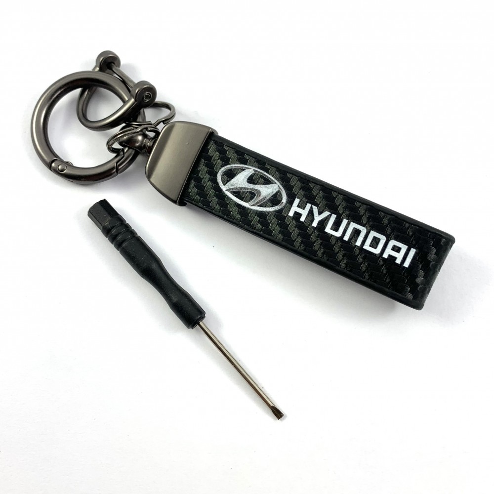 Луксозен кожен ключодържател Hyundai