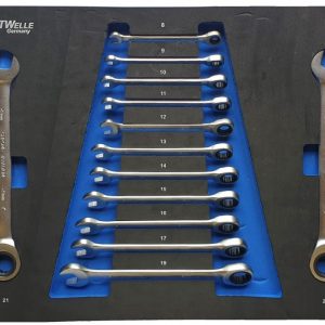 Количка с инструменти 7 чекмеджета метален плот KrafTWelle