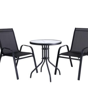 Градински комплект – маса с 2 стола от плат