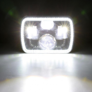 Комплект Правоъгълни LED фарове 5×7″ H4 букса, 4 светлини