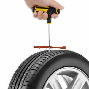 Ремонтен комплект за лепене на спукани автомобилни гуми с фитили