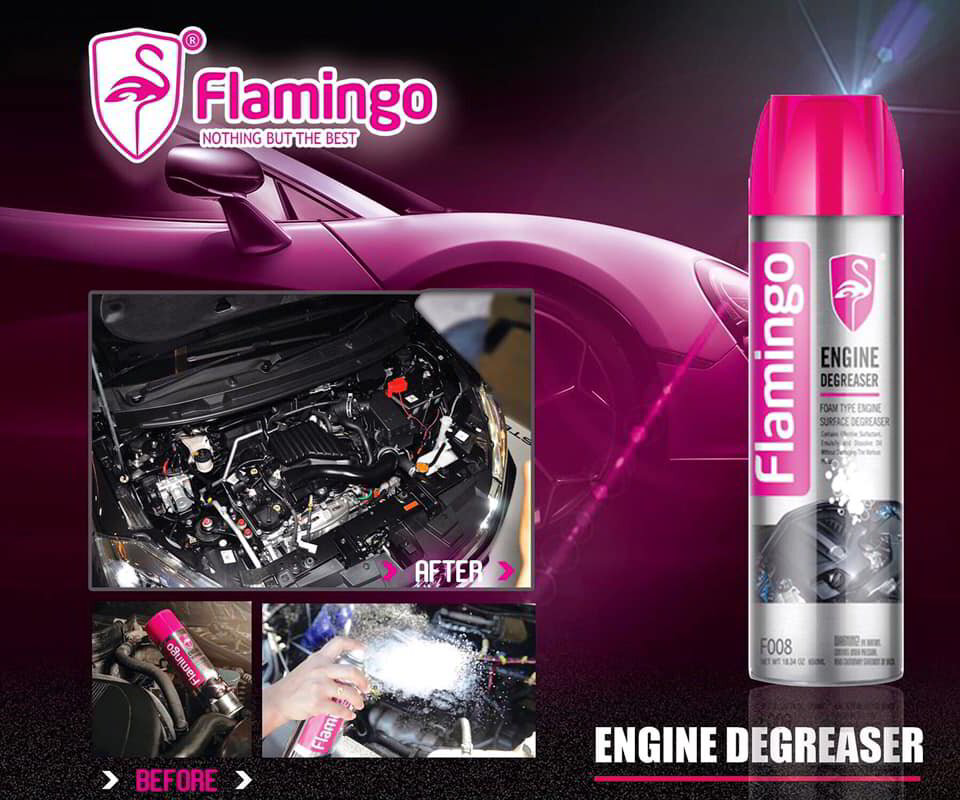 Спрей пяна Обезмаслител Engine Degreaser 650 ml F008 – Flamingo