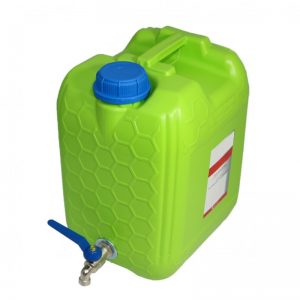 Туба за вода 10 литра с метално кранче – зелена