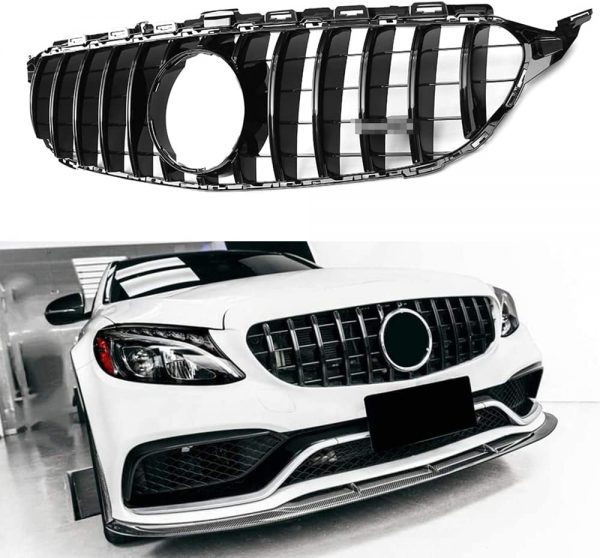 Решетка GT-R дизайн за Mercedes C-Class W205 Черен гланц