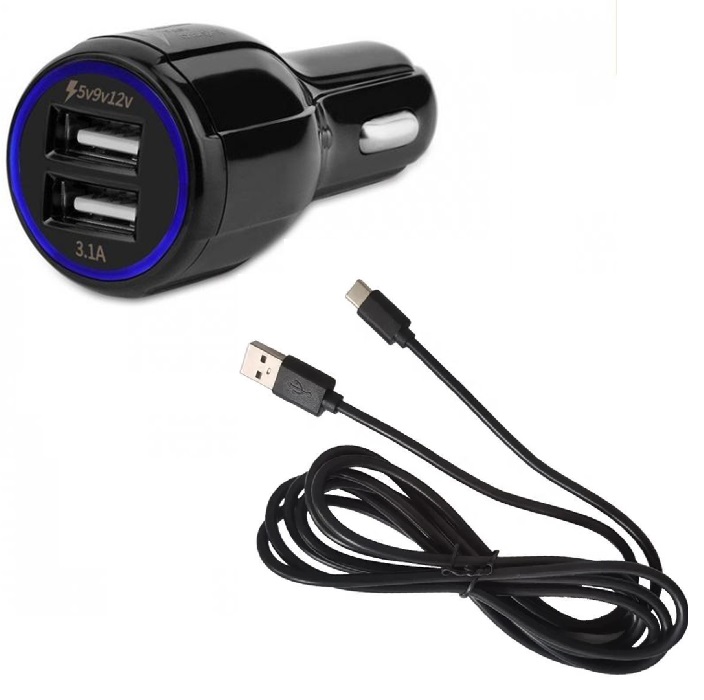 USB зарядно за кола с кабел Type-c – T17